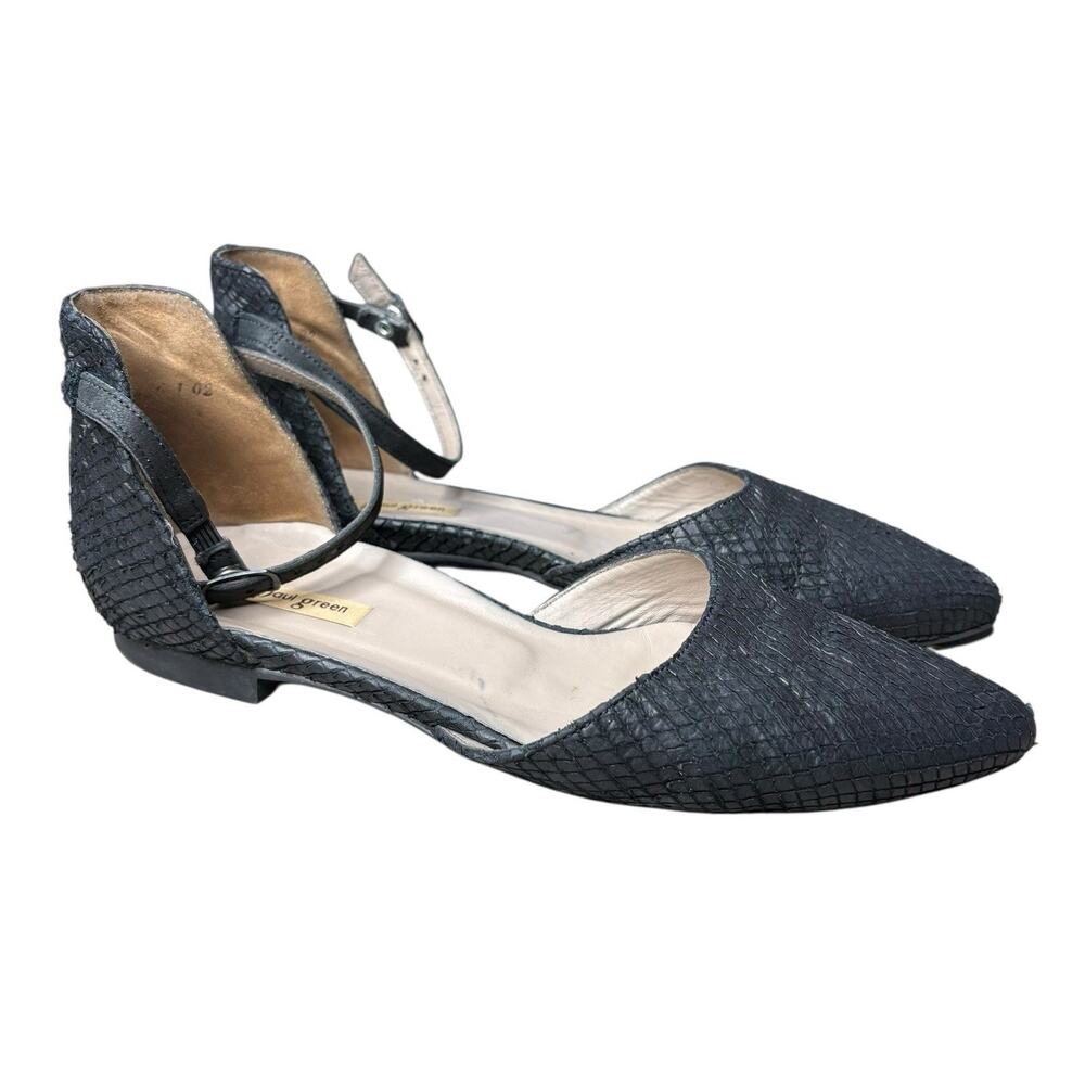 Paul Green Sadie Quarter Strap Flat Black Size 6.5 US 9